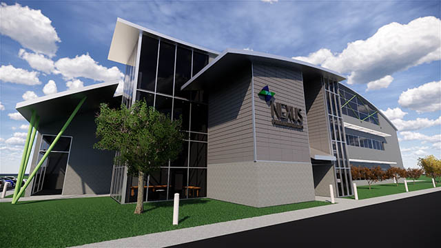 Rendering of Nexus Pharmaceuticals facility being built in Pleasant Prairie